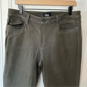 Paige Hoxton Ankle Pant in Dark Green Women’s Size 32